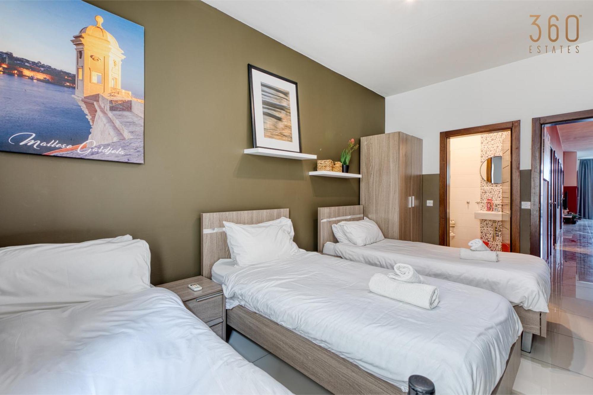 A Lovely 3 Bedroom, 3 Baths Home In The Centre Of Gzira By 360 Estates מראה חיצוני תמונה